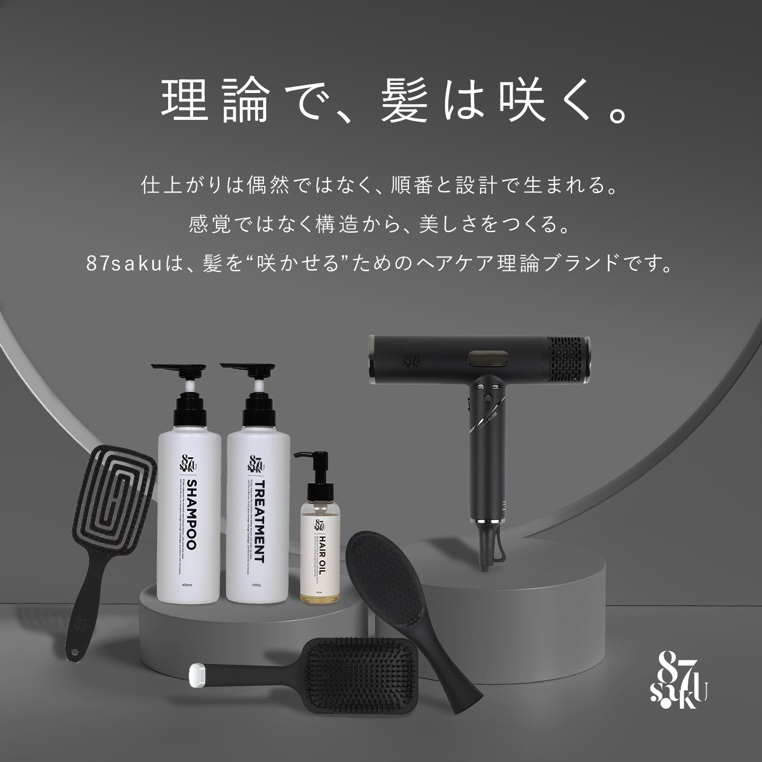 計算通りに、髪は咲く。